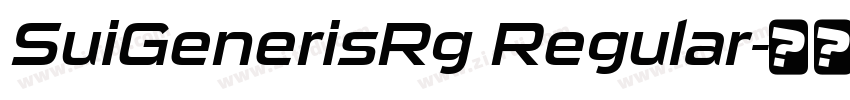 SuiGenerisRg Regular字体转换